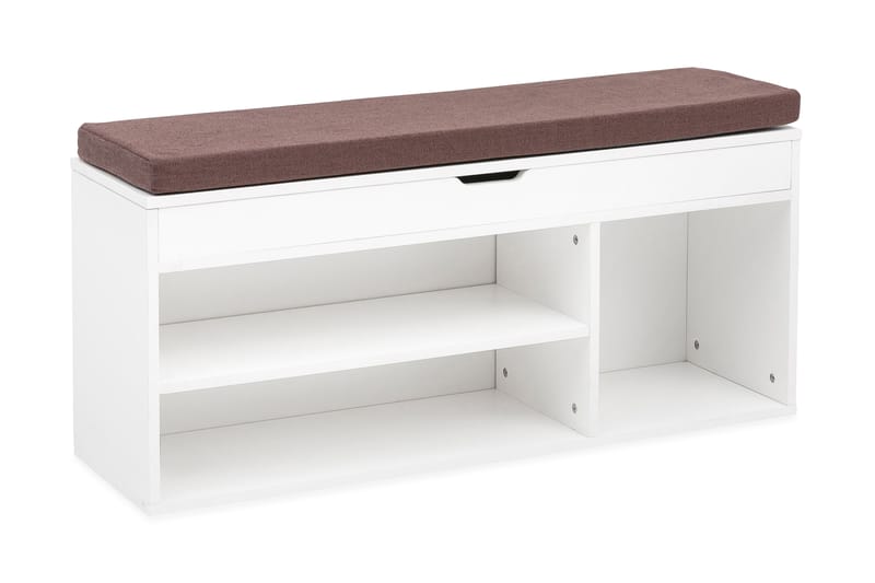 Kenkähylly Deava 104x32 cm - Valkoinen - Säilytys - Kenkäsäilytys - Kenkäteline & kenkähylly