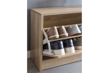 Kenkähylly Kayliegh 80x24 cm - Puu/Luonnonväri - Säilytys - Kenkäsäilytys - Kenkäteline & kenkähylly