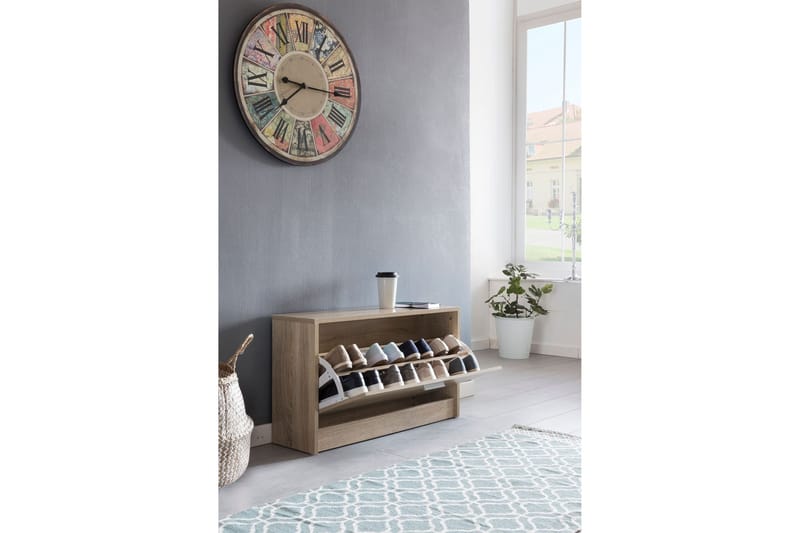 Kenkähylly Kayliegh 80x24 cm - Puu/Luonnonväri - Säilytys - Kenkäsäilytys - Kenkäteline & kenkähylly