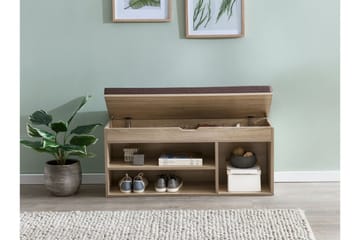 Kenkähylly Lisetta 104x32 cm - Puu/Luonnonväri - Säilytys - Kenkäsäilytys - Kenkäteline & kenkähylly