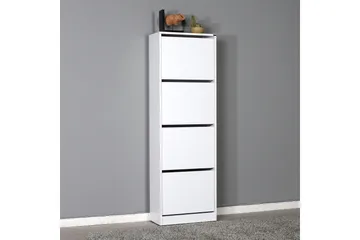 Kenkäkaappi 51x157 cm - Valkoinen - Säilytys - Kenkäsäilytys