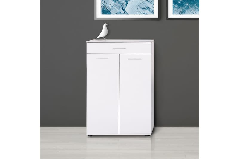 Kenkäkaappi 73x108 cm - Valkoinen - Säilytys - Kenkäsäilytys