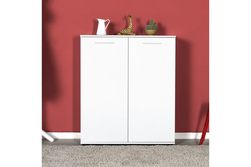 Kenkäkaappi 91x108 cm - Valkoinen - Säilytys - Kenkäsäilytys