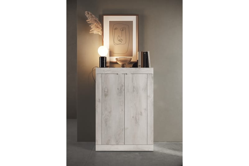 Kenkäkaappi Astal 78x116 cm - Valkoinen - Säilytys - Kenkäsäilytys