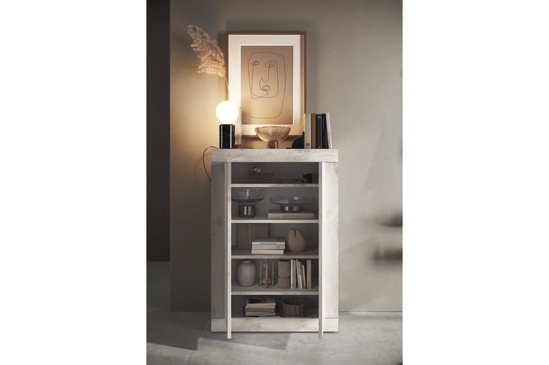 Kenkäkaappi Astal 78x116 cm - Valkoinen - Säilytys - Kenkäsäilytys