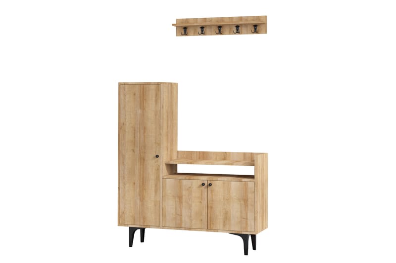 Kenkäkaappi Barneveld 120x35 cm - Luonnonväri - Säilytys - Kenkäsäilytys