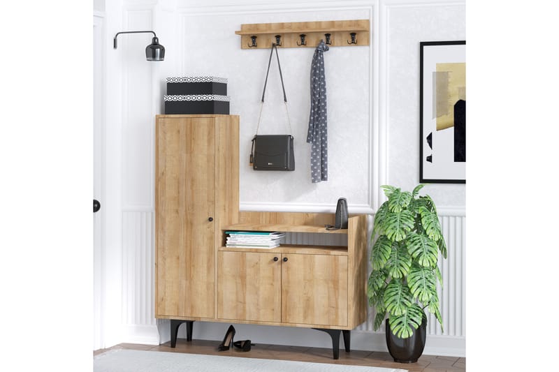 Kenkäkaappi Barneveld 120x35 cm - Luonnonväri - Säilytys - Kenkäsäilytys