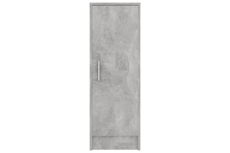Kenkäkaappi betoninharmaa 32x35x92 cm lastulevy - Harmaa - Säilytys - Kenkäsäilytys