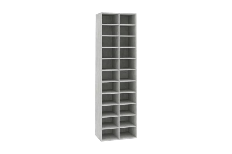 Kenkäkaappi betoninharmaa 54x34x183 cm lastulevy - Harmaa - Säilytys - Kenkäsäilytys