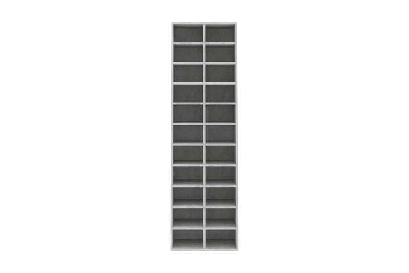 Kenkäkaappi betoninharmaa 54x34x183 cm lastulevy - Harmaa - Säilytys - Kenkäsäilytys