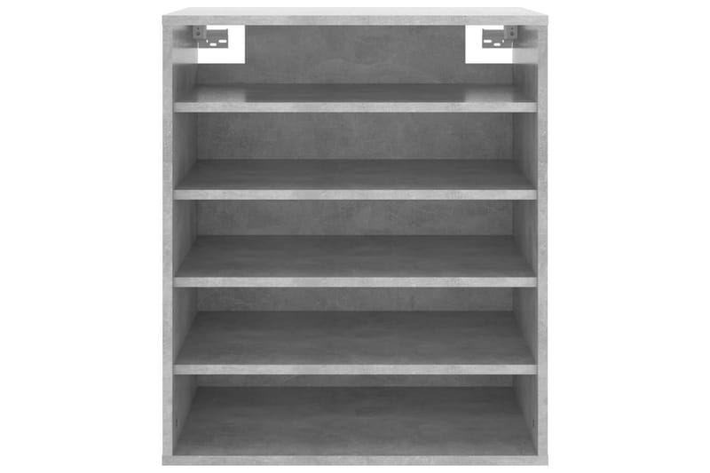 Kenkäkaappi betoninharmaa 60x35x70 cm lastulevy - Harmaa - Säilytys - Kenkäsäilytys