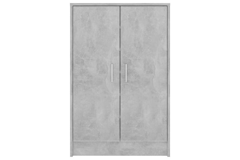 Kenkäkaappi betoninharmaa 60x35x92 cm lastulevy - Harmaa - Säilytys - Kenkäsäilytys