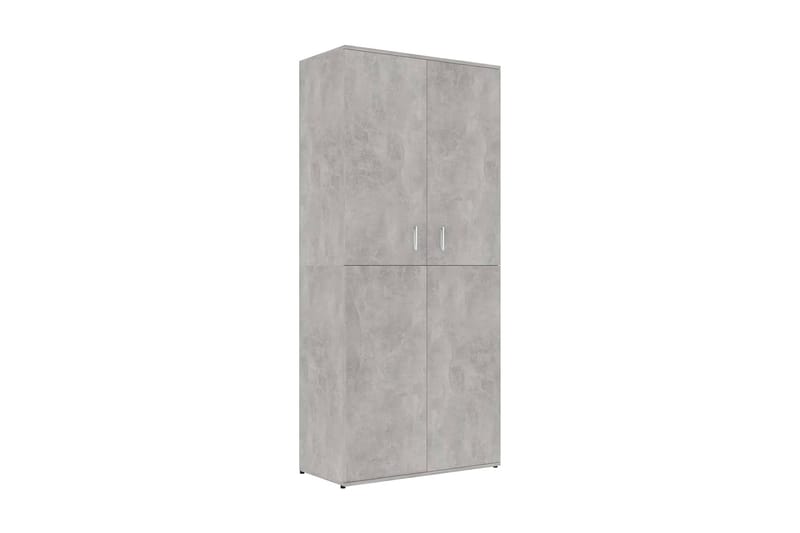 Kenkäkaappi betoninharmaa 80x39x178 cm lastulevy - Harmaa - Säilytys - Kenkäsäilytys