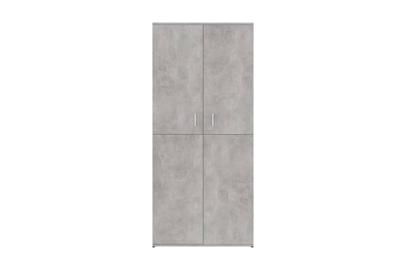 Kenkäkaappi betoninharmaa 80x39x178 cm lastulevy - Harmaa - Säilytys - Kenkäsäilytys