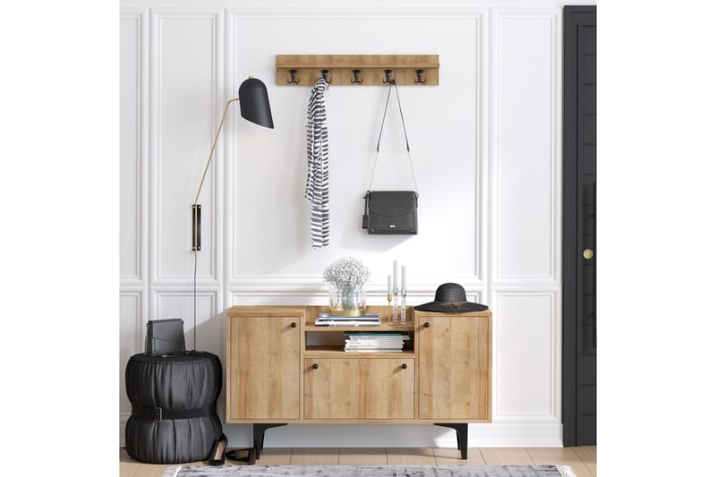 Kenkäkaappi Gradyan 120x35 cm - Luonnonväri - Säilytys - Kenkäsäilytys