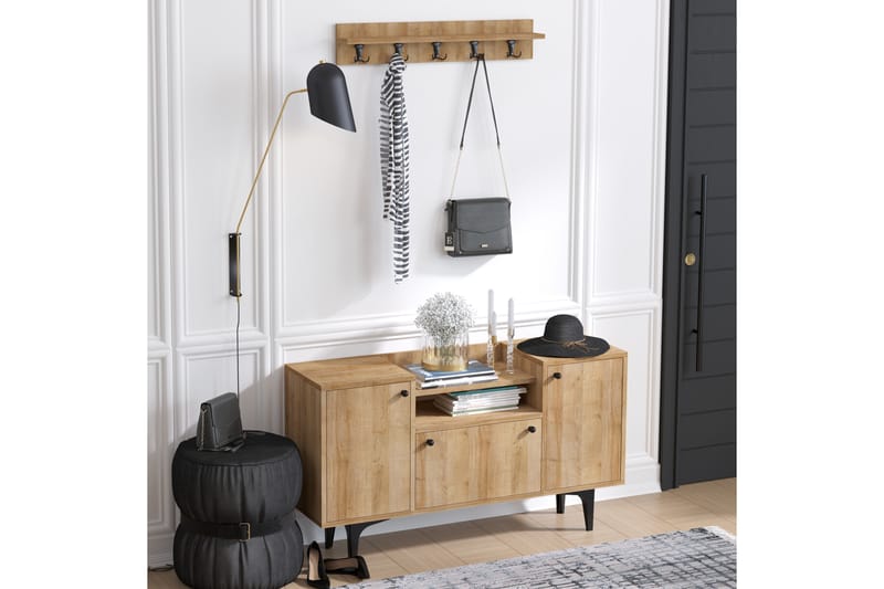Kenkäkaappi Gradyan 120x35 cm - Luonnonväri - Säilytys - Kenkäsäilytys