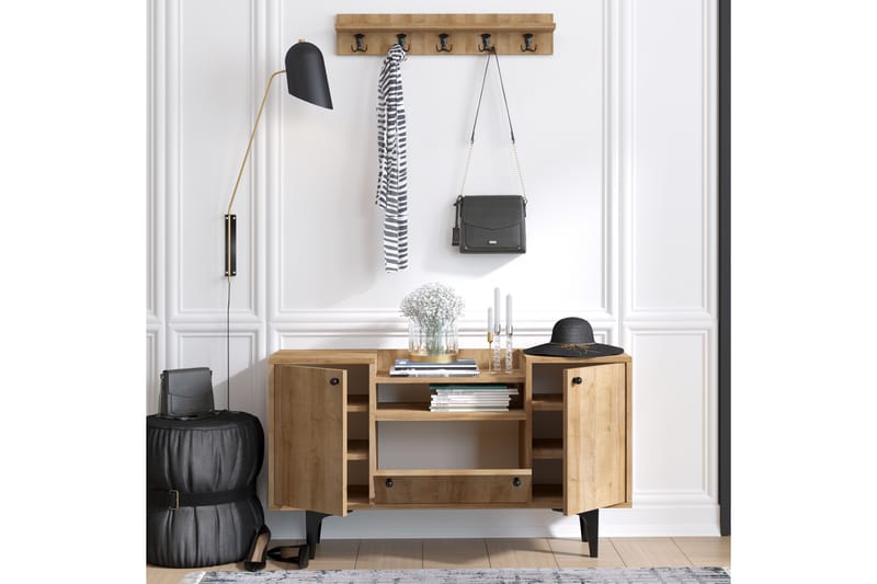 Kenkäkaappi Gradyan 120x35 cm - Luonnonväri - Säilytys - Kenkäsäilytys