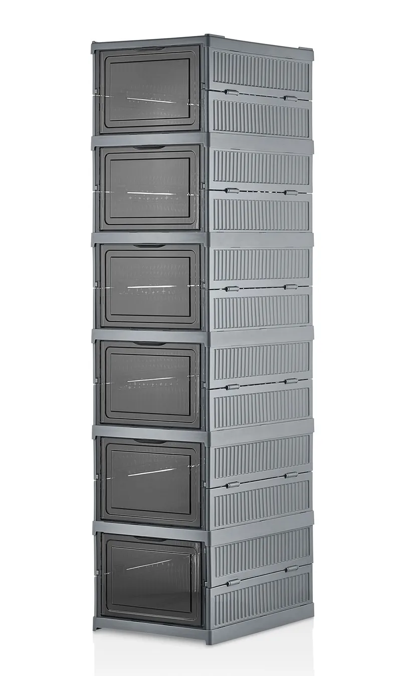 Kenkäkaappi Hanah Home Lavine 105 (25,5 x 105 x 34,5 cm) Antrasiitti, Antrasiitti