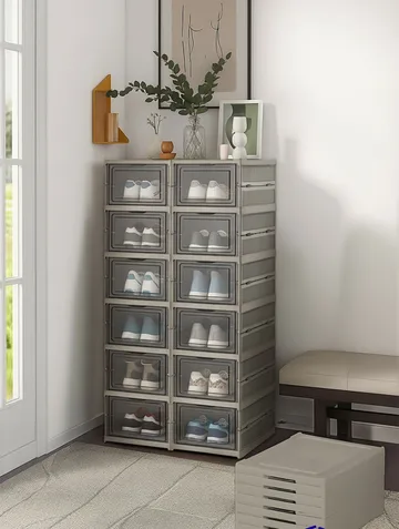 Kenkäkaappi Hanah Home Lavine 105 (25,5 x 105 x 34,5 cm) Vaaleansininen - Säilytys - Kenkäsäilytys