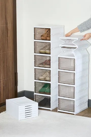 Kenkäkaappi Hanah Home Lavine 105 (25,5 x 105 x 34,5 cm) Valkoinen - Säilytys - Kenkäsäilytys