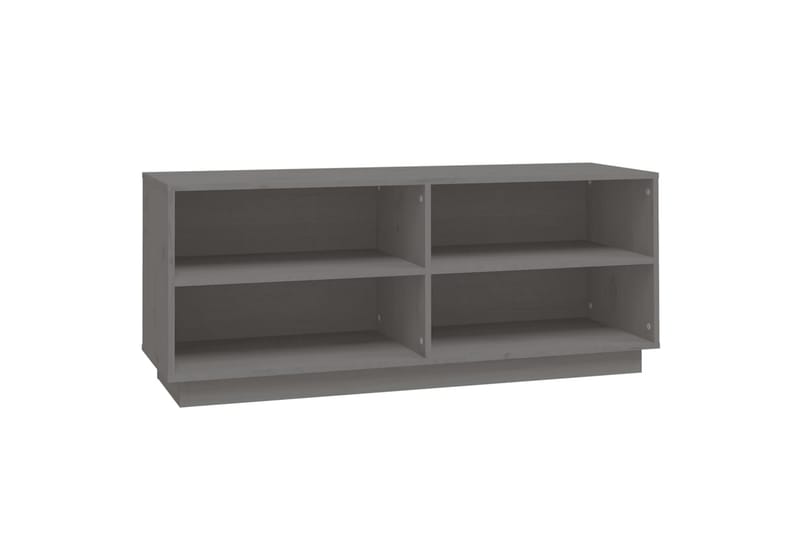 Kenkäkaappi harmaa 110x34x45 cm täysi mänty - Harmaa - Säilytys - Kenkäsäilytys - Kenkäteline & kenkähylly