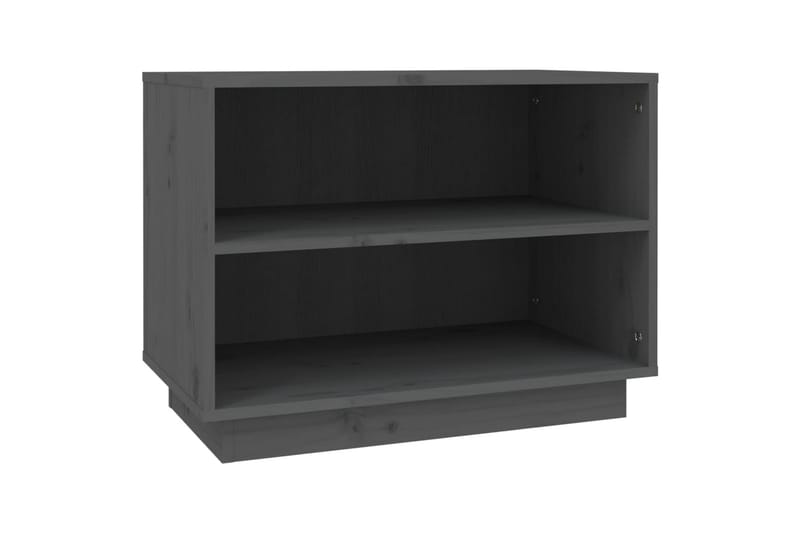 Kenkäkaappi harmaa 60x34x45 cm täysi mänty - Harmaa - Säilytys - Kenkäsäilytys