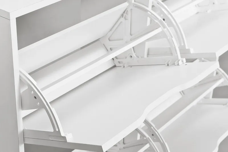 Kenkäkaappi Hilbre 100 cm - Valkoinen - Säilytys - Kenkäsäilytys