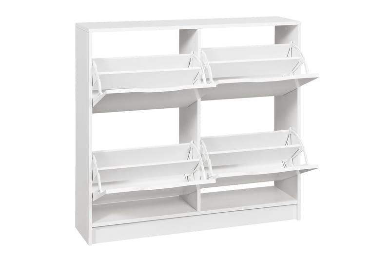 Kenkäkaappi Hilbre 100 cm - Valkoinen - Säilytys - Kenkäsäilytys