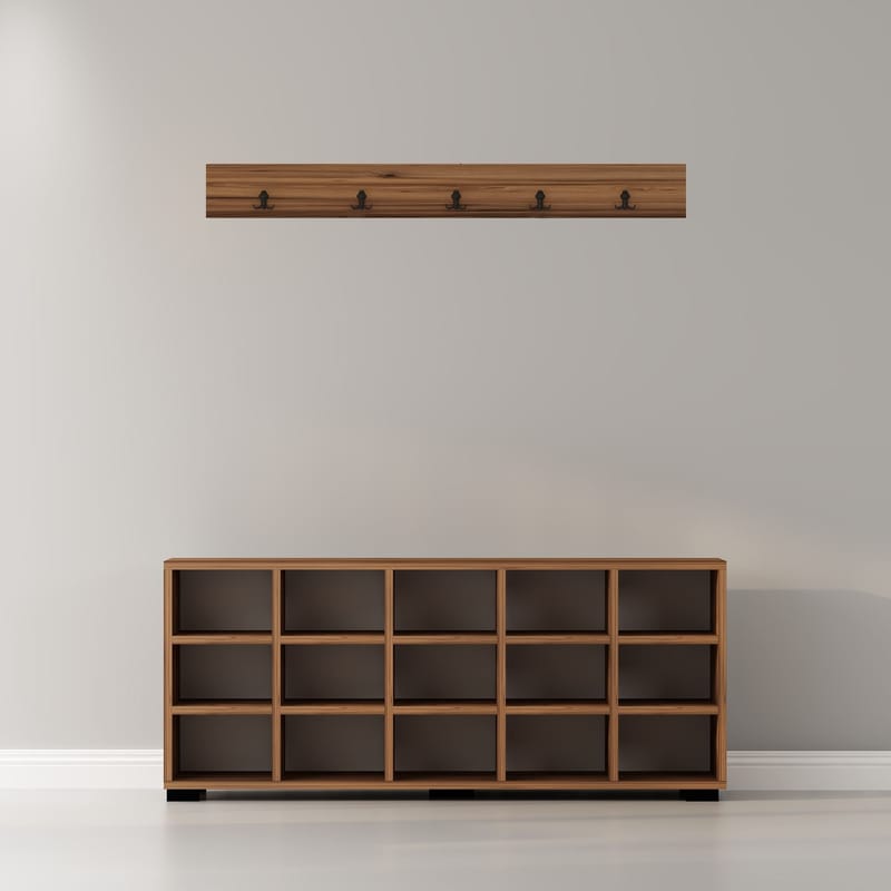 Kenkäkaappi Homitis Talu (120 x 51,6 x 29,6 cm) Pähkinä - Säilytys - Kenkäsäilytys