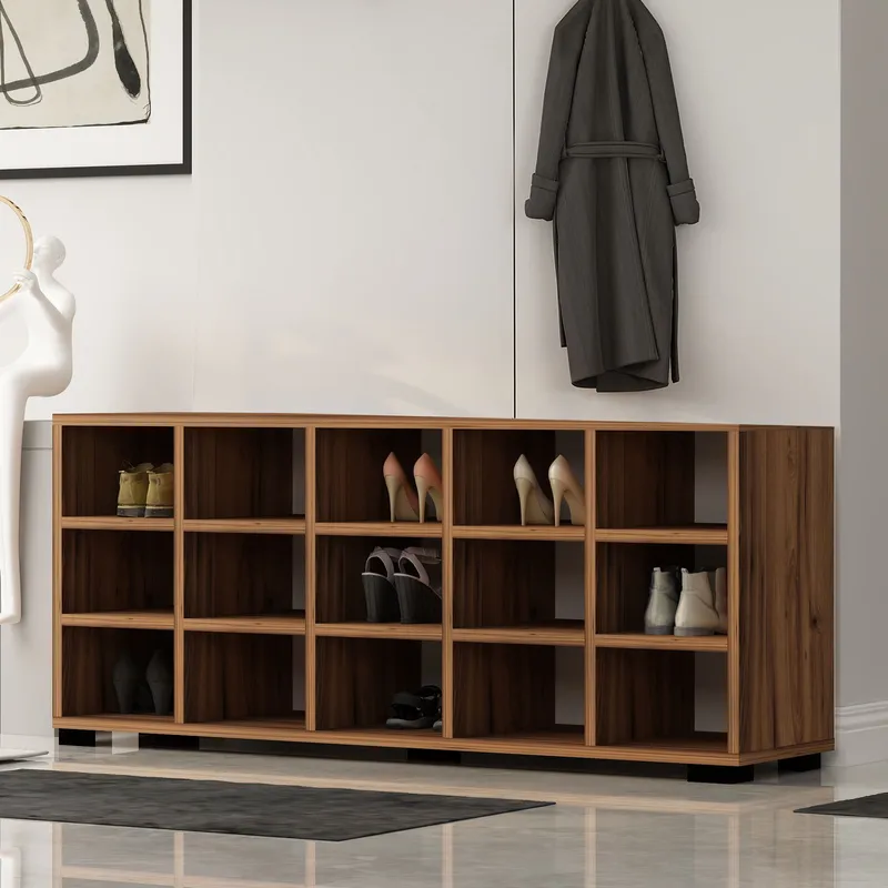 Kenkäkaappi Homitis Talu (120 x 51,6 x 29,6 cm) Pähkinä - Säilytys - Kenkäsäilytys