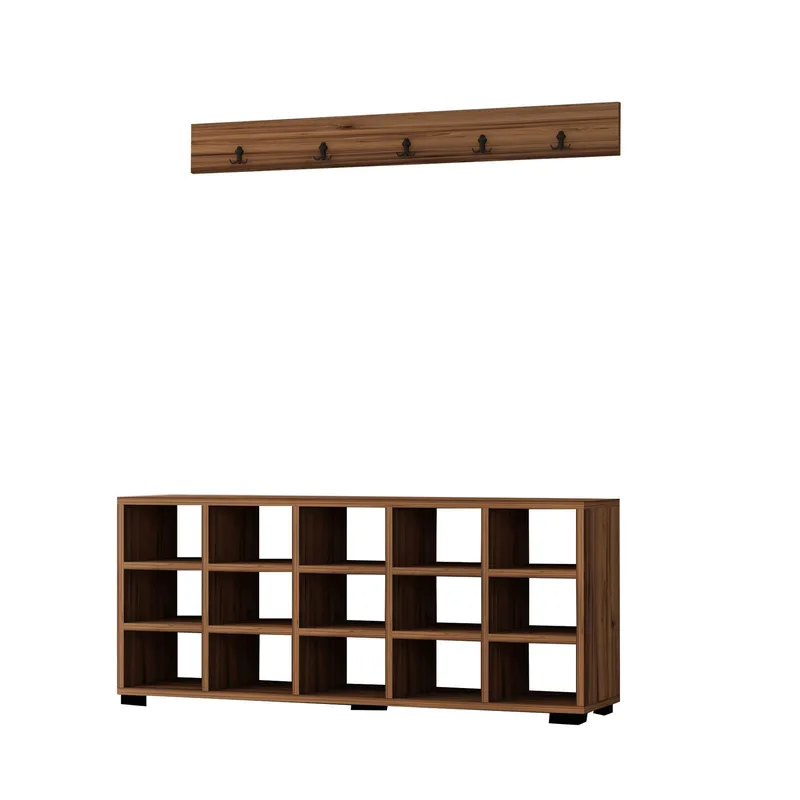 Kenkäkaappi Homitis Talu (120 x 51,6 x 29,6 cm) Pähkinä, undefined