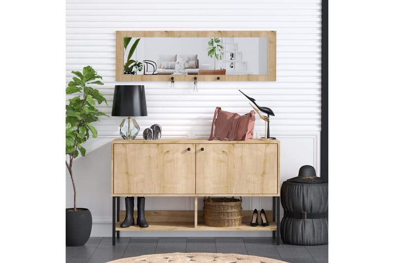 Kenkäkaappi Jonnm 35x120 cm - Luonnonväri - Säilytys - Kenkäsäilytys