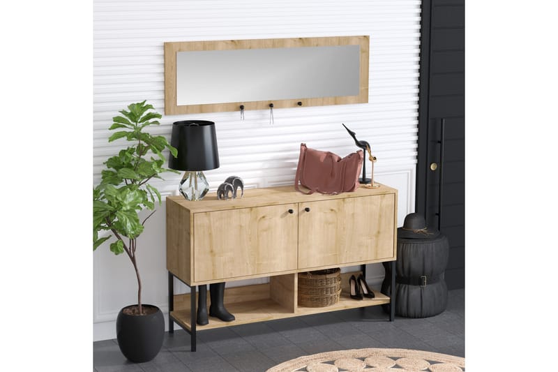 Kenkäkaappi Jonnm 35x120 cm - Luonnonväri - Säilytys - Kenkäsäilytys