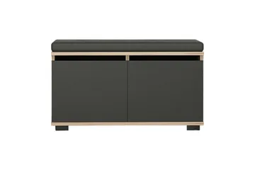 Kenkäkaappi Drago 80 cm - Pähkinä/Musta - Säilytys - Kenkäsäilytys - Kenkäkaappi