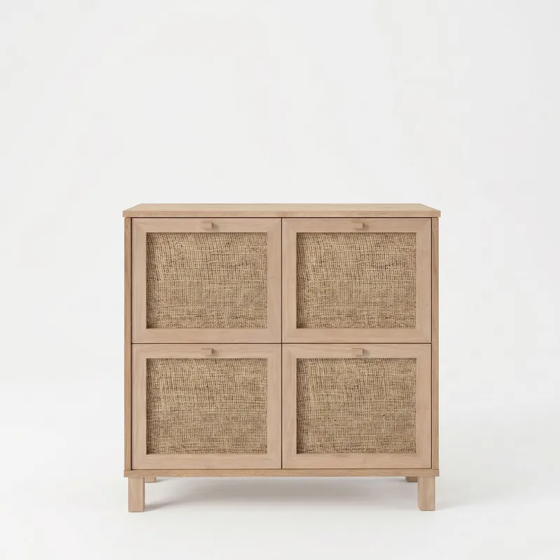 Kenkäkaappi Hanah Home Dune (90 x 85,2 x 35 cm) Tammi, Tammi