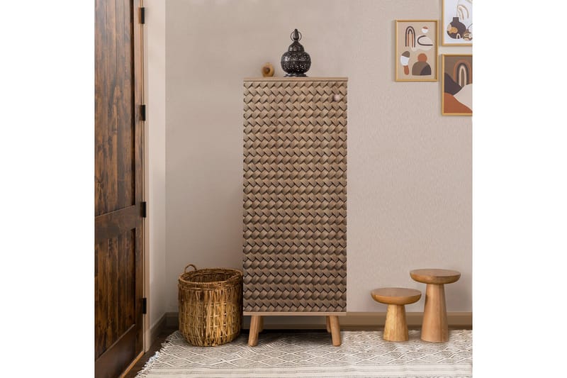 Kenkäkaappi Igrario 50 cm - Ruskea - Säilytys - Kenkäsäilytys - Kenkäkaappi