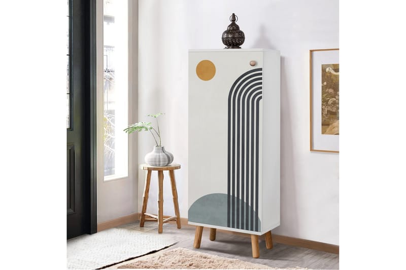 Kenkäkaappi Igrario 50 cm - Sininen - Säilytys - Kenkäsäilytys - Kenkäkaappi
