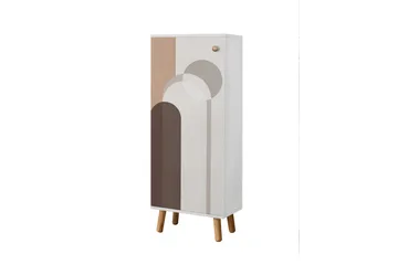 Kenkäkaappi Igrario 50 cm - Valkoinen/Ruskea - Säilytys - Kenkäsäilytys - Kenkäkaappi