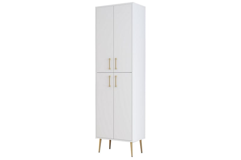 Kenkäkaappi Kotzen 60 cm - Kulta/Valkoinen - Säilytys - Kenkäsäilytys - Kenkäkaappi