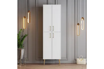 Kenkäkaappi Kotzen 60 cm - Kulta/Valkoinen - Säilytys - Kenkäsäilytys - Kenkäkaappi