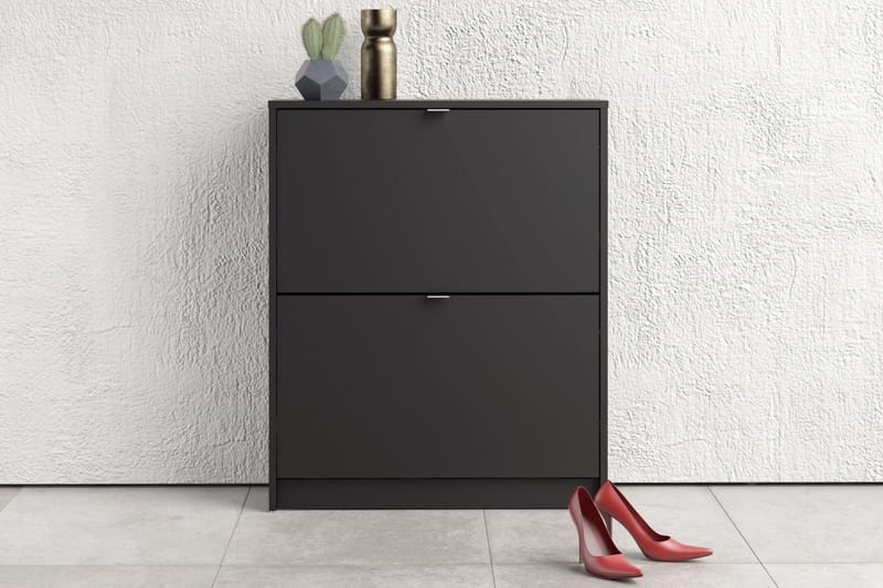 Kenkäkaappi Malwine 2 Lokeroa - Musta - Säilytys - Kenkäsäilytys - Kenkäkaappi