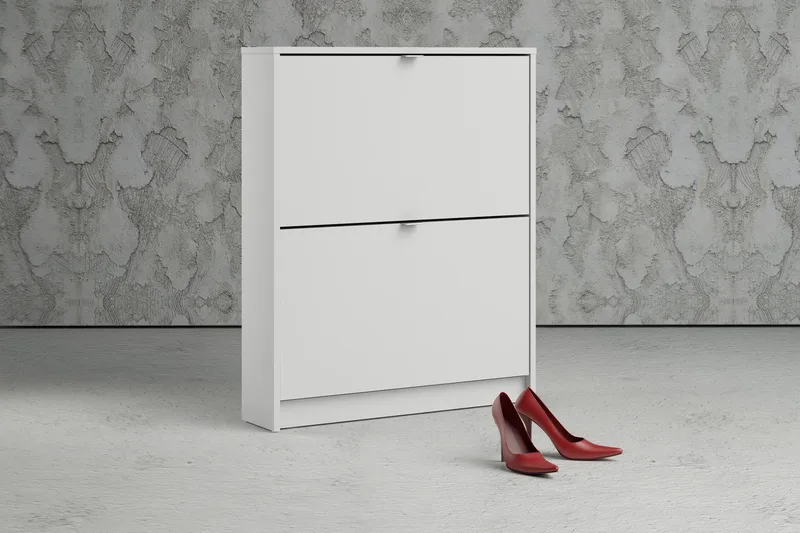 Kenkäkaappi Malwine 2 Lokeroa - Valkoinen - Säilytys - Kenkäsäilytys - Kenkäkaappi