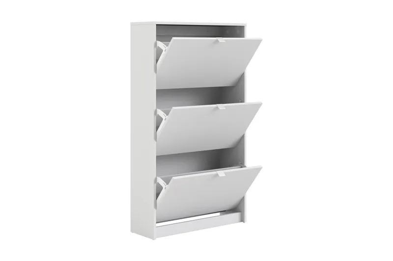 Kenkäkaappi Malwine 3 Lokeroa - Valkoinen - Säilytys - Kenkäsäilytys - Kenkäkaappi