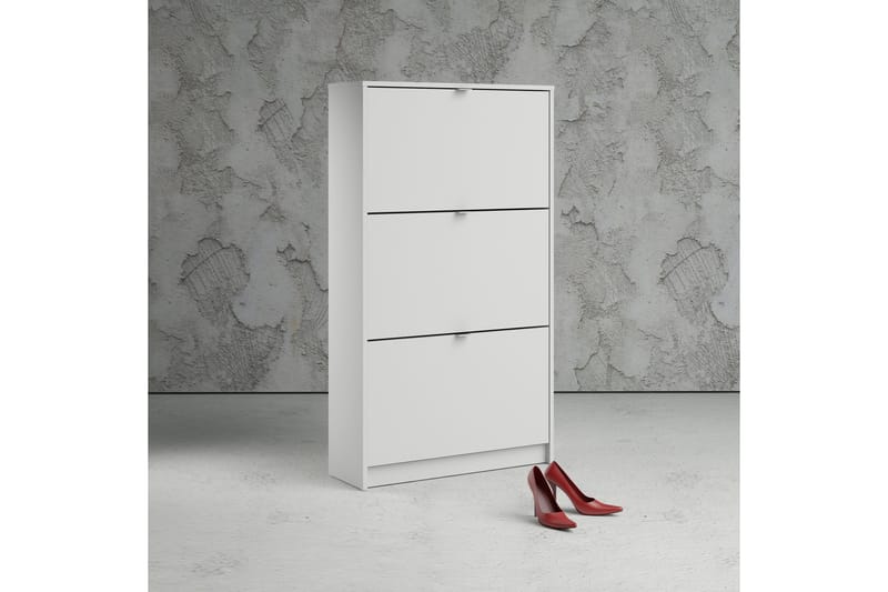 Kenkäkaappi Malwine 3 Lokeroa - Valkoinen - Säilytys - Kenkäsäilytys - Kenkäkaappi