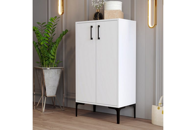 Kenkäkaappi Praha 35x60 cm - Valkoinen - Säilytys - Kenkäsäilytys - Kenkäkaappi