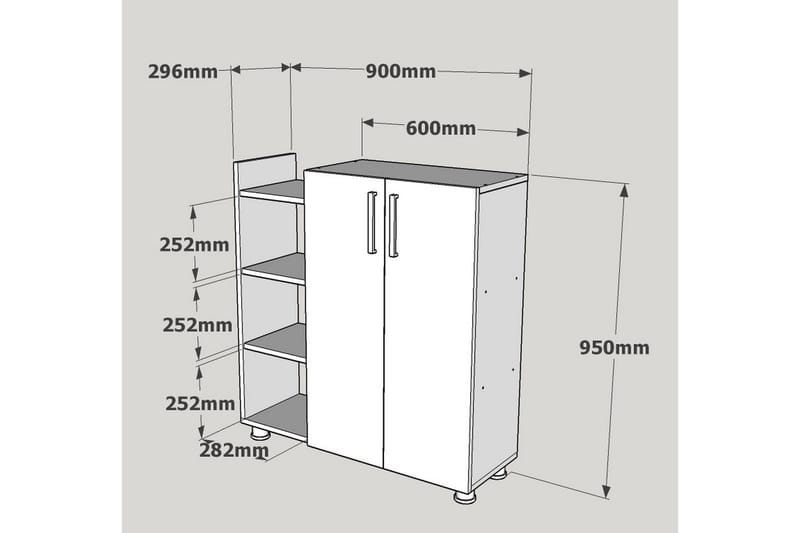 Kenkäkaappi Lorina - Säilytys - Kenkäsäilytys
