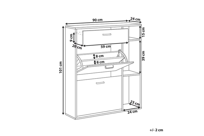 Kenkäkaappi Mackay - Säilytys - Kenkäsäilytys