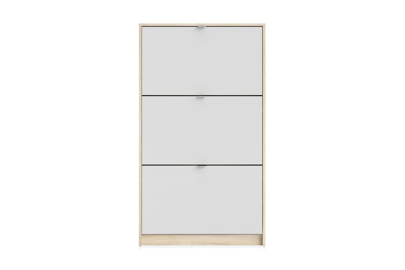 Kenkäkaappi Malwine 3 Lokeroa - Puu/Luonnonväri/Valkoinen - Säilytys - Kenkäsäilytys