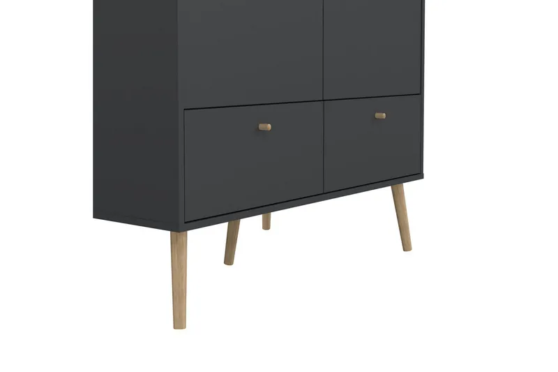 Kenkäkaappi Malwine 4 Lokeroa - Musta - Säilytys - Kenkäsäilytys