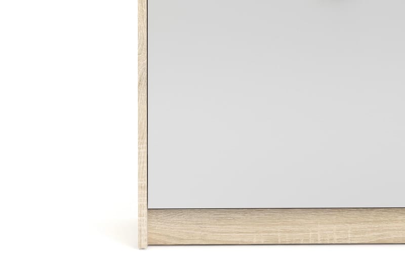 Kenkäkaappi Malwine 4 Lokeroa - Puu/Luonnonväri/Valkoinen - Säilytys - Kenkäsäilytys